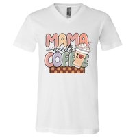 Mama Needs Coffee MotherS Day Graphic V-Neck T-Shirt