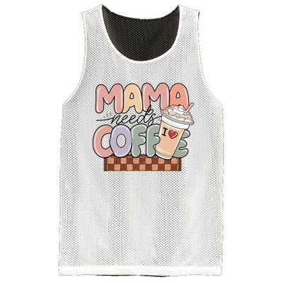 Mama Needs Coffee MotherS Day Graphic Mesh Reversible Basketball Jersey Tank