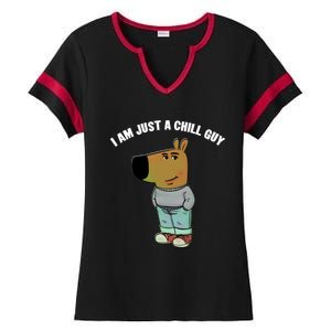 My New Character Is A Chill Guy I Am Just A Chill Guy Funny Ladies Halftime Notch Neck Tee