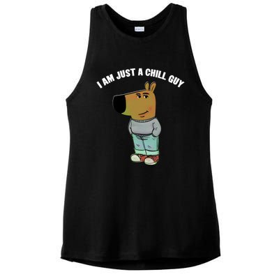 My New Character Is A Chill Guy I Am Just A Chill Guy Funny Ladies PosiCharge Tri-Blend Wicking Tank