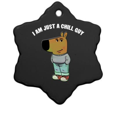 My New Character Is A Chill Guy I Am Just A Chill Guy Funny Ceramic Star Ornament