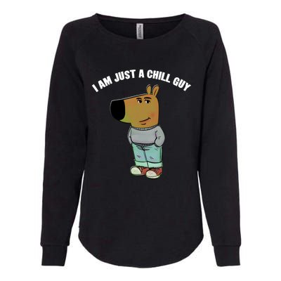 My New Character Is A Chill Guy I Am Just A Chill Guy Funny Womens California Wash Sweatshirt