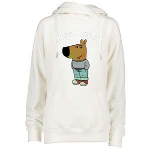 My New Character Is A Chill Guy I Am Just A Chill Guy Funny Womens Funnel Neck Pullover Hood