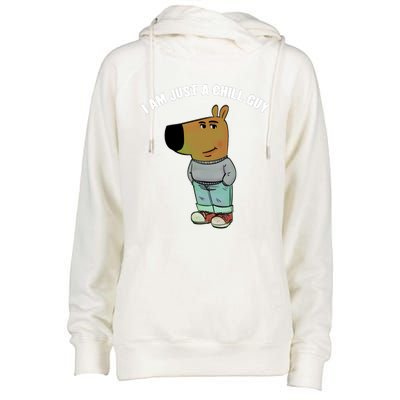 My New Character Is A Chill Guy I Am Just A Chill Guy Funny Womens Funnel Neck Pullover Hood