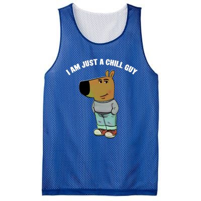 My New Character Is A Chill Guy I Am Just A Chill Guy Funny Mesh Reversible Basketball Jersey Tank