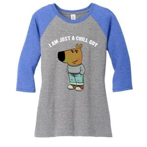 My New Character Is A Chill Guy I Am Just A Chill Guy Funny Women's Tri-Blend 3/4-Sleeve Raglan Shirt