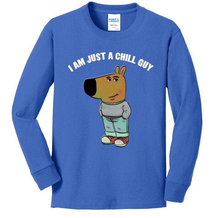 My New Character Is A Chill Guy I Am Just A Chill Guy Funny Kids Long Sleeve Shirt