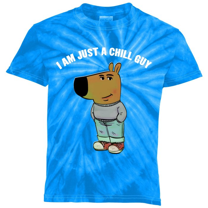 My New Character Is A Chill Guy I Am Just A Chill Guy Funny Kids Tie-Dye T-Shirt