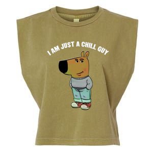 My New Character Is A Chill Guy I Am Just A Chill Guy Funny Garment-Dyed Women's Muscle Tee