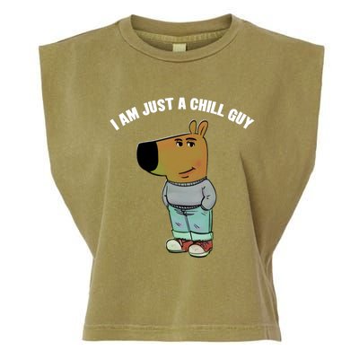 My New Character Is A Chill Guy I Am Just A Chill Guy Funny Garment-Dyed Women's Muscle Tee