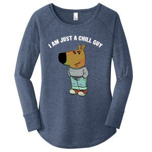 My New Character Is A Chill Guy I Am Just A Chill Guy Funny Women's Perfect Tri Tunic Long Sleeve Shirt