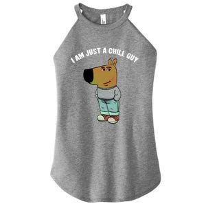 My New Character Is A Chill Guy I Am Just A Chill Guy Funny Women's Perfect Tri Rocker Tank