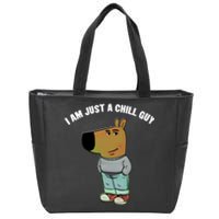 My New Character Is A Chill Guy I Am Just A Chill Guy Funny Zip Tote Bag