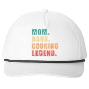 Mom Nana Cooking Legend Design Great Gift Snapback Five-Panel Rope Hat