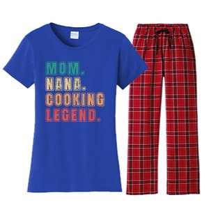 Mom Nana Cooking Legend Design Great Gift Women's Flannel Pajama Set