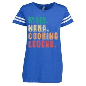 Mom Nana Cooking Legend Design Great Gift Enza Ladies Jersey Football T-Shirt