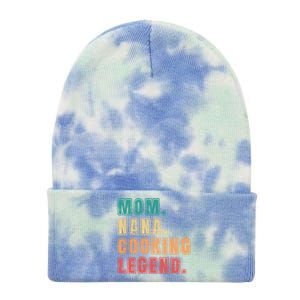 Mom Nana Cooking Legend Design Great Gift Tie Dye 12in Knit Beanie