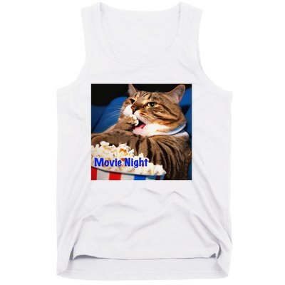 Movie Night Cat Tank Top