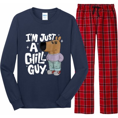 My New Character Is A Chill Guy Funny I Am Just A Chill Guy Long Sleeve Pajama Set