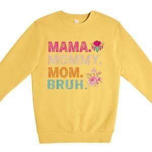 Mom Noun Definition Funny Mama Mothers Day Premium Crewneck Sweatshirt