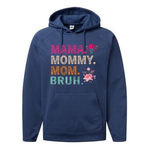 Mom Noun Definition Funny Mama Mothers Day Performance Fleece Hoodie