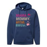 Mom Noun Definition Funny Mama Mothers Day Performance Fleece Hoodie