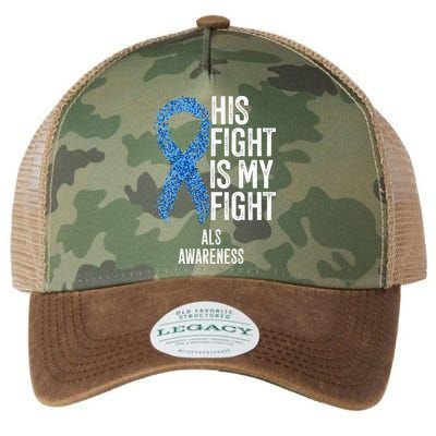 Motor Neurone Disease His Fight Is My Fight ALS Awareness Legacy Tie Dye Trucker Hat
