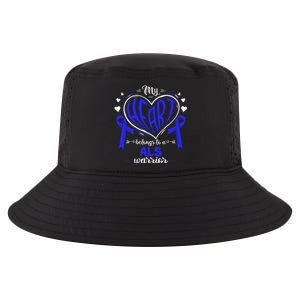 Motor Neurone Disease My Heart Belongs To A ALS Warrior ALS Cool Comfort Performance Bucket Hat