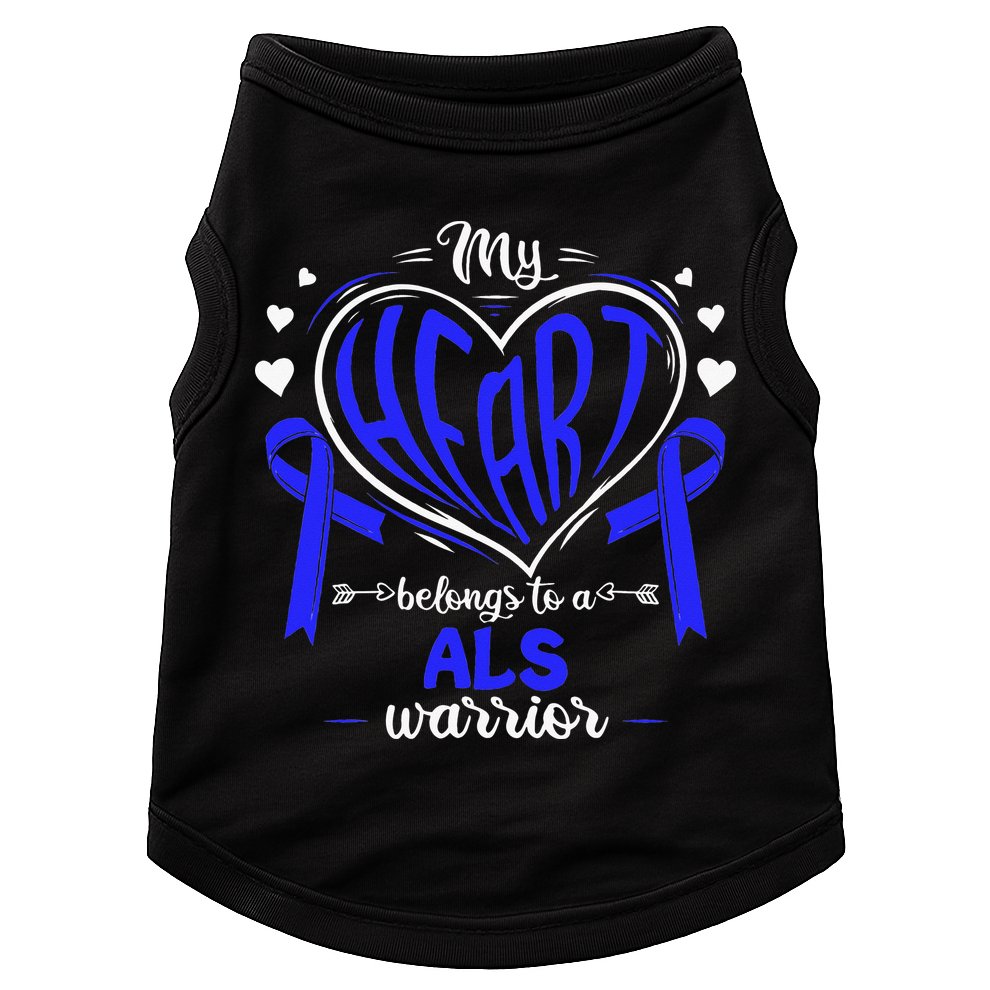 Motor Neurone Disease My Heart Belongs To A ALS Warrior ALS Doggie Tank