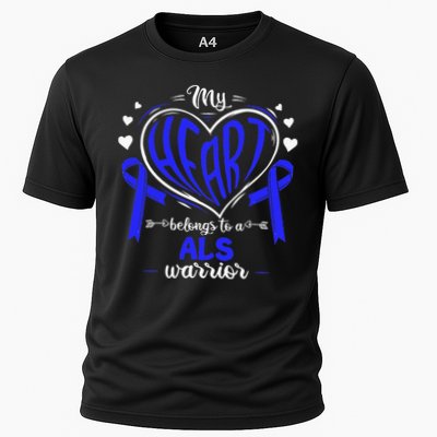 Motor Neurone Disease My Heart Belongs To A ALS Warrior ALS Performance Shirt