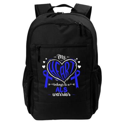 Motor Neurone Disease My Heart Belongs To A ALS Warrior ALS Backpack