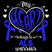 Motor Neurone Disease My Heart Belongs To A ALS Warrior ALS 16 in Basic Backpack