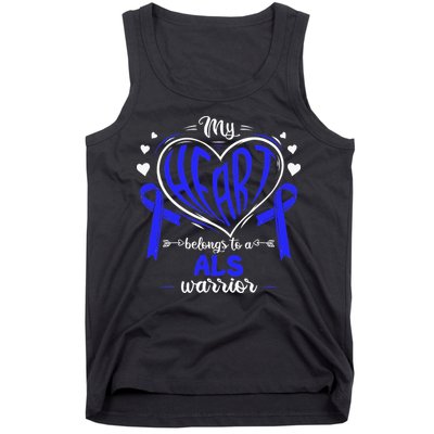 Motor Neurone Disease My Heart Belongs To A ALS Warrior ALS Tank Top