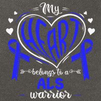 Motor Neurone Disease My Heart Belongs To A ALS Warrior ALS Cotton Canvas Backpack