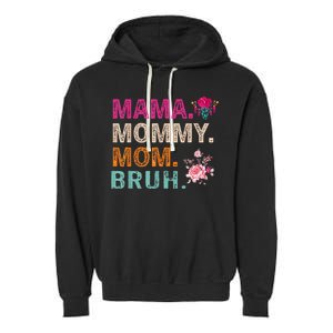 Mom Noun Definition Funny Mama Mothers Day Garment-Dyed Fleece Hoodie