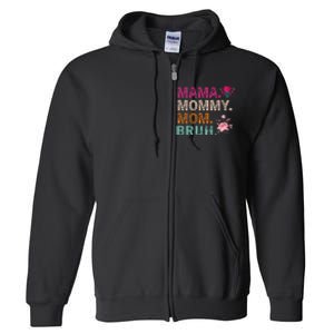 Mom Noun Definition Funny Mama Mothers Day Full Zip Hoodie