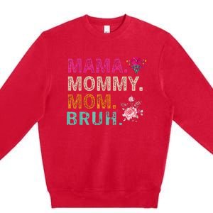 Mom Noun Definition Funny Mama Mothers Day Premium Crewneck Sweatshirt