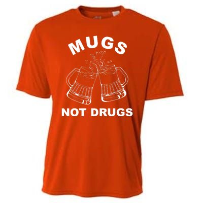 Mugs Not Drugs St Patrick's Day Funny Beer Cooling Performance Crew T-Shirt