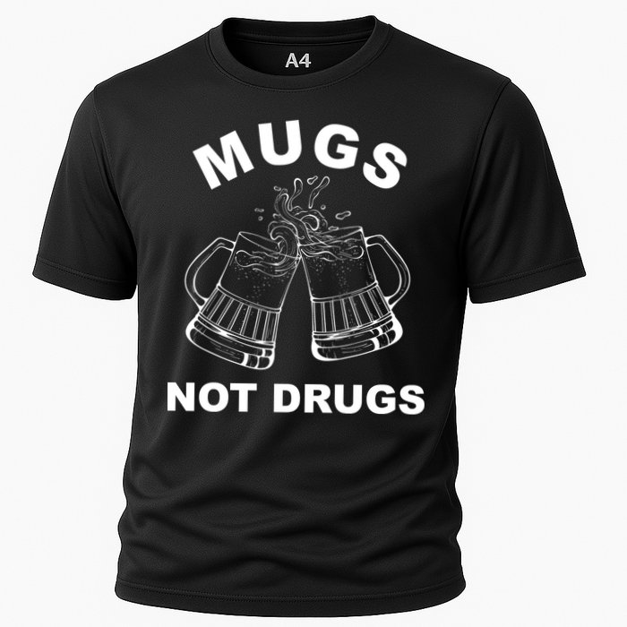 Mugs Not Drugs St Patrick's Day Funny Beer Cooling Performance Crew T-Shirt