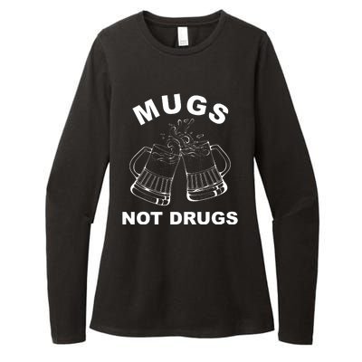 Mugs Not Drugs St Patrick's Day Funny Beer Womens CVC Long Sleeve Shirt