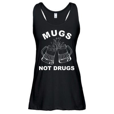 Mugs Not Drugs St Patrick's Day Funny Beer Ladies Essential Flowy Tank