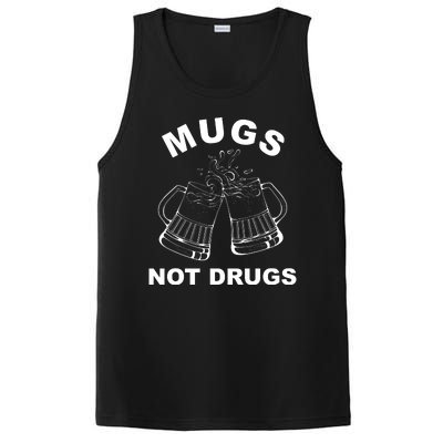 Mugs Not Drugs St Patrick's Day Funny Beer PosiCharge Competitor Tank