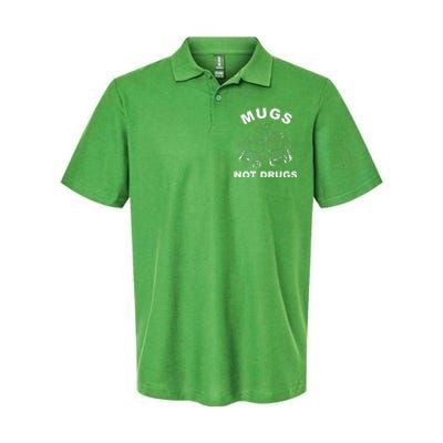 Mugs Not Drugs St Patrick's Day Funny Beer Softstyle Adult Sport Polo