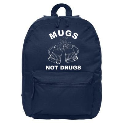 Mugs Not Drugs St Patrick's Day Funny Beer 16 in Basic Backpack