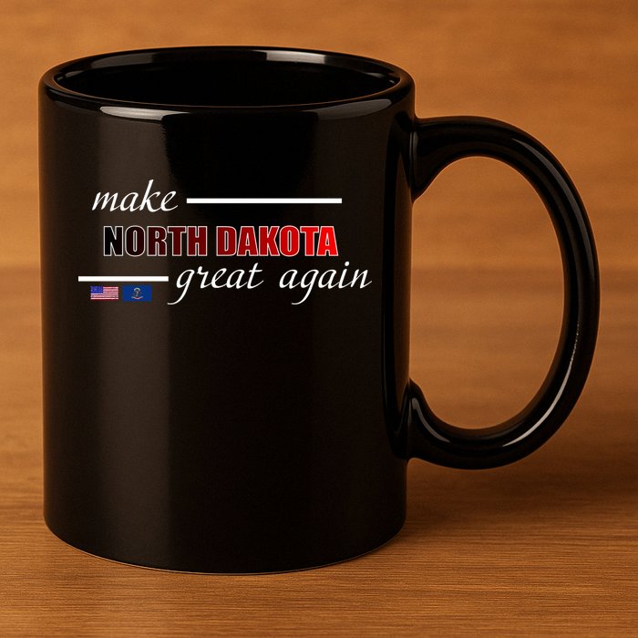 Make North Dakota Great Again 11oz C Handle Ceramic Mug