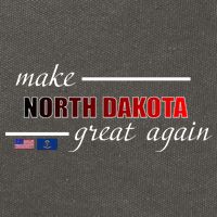Make North Dakota Great Again Cotton Canvas Backpack