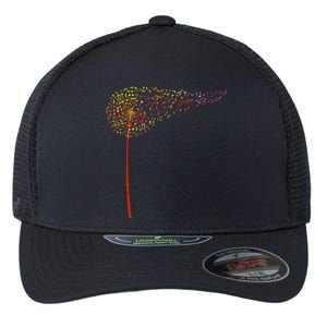 Music Notes Dandelion Flower Flexfit Unipanel Trucker Cap