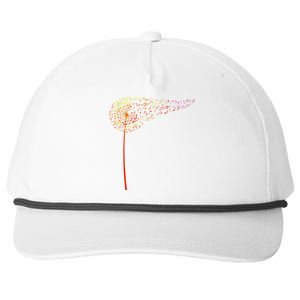 Music Notes Dandelion Flower Snapback Five-Panel Rope Hat