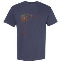 Music Notes Dandelion Flower Garment-Dyed Heavyweight T-Shirt