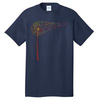 Music Notes Dandelion Flower Tall T-Shirt